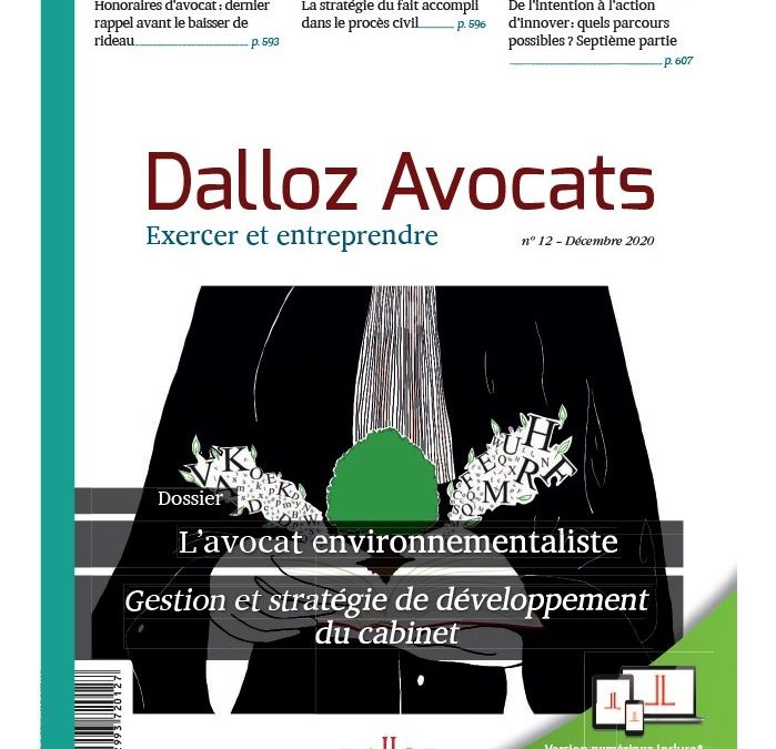 Nouvelle génération d’avocats environnementalistes (Dalloz)